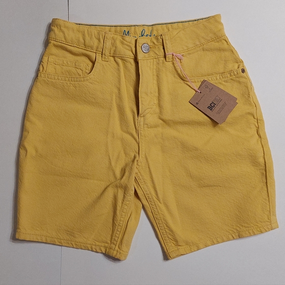 Mini Boden nwt yellow shorts size 11 - Picture 3 of 16